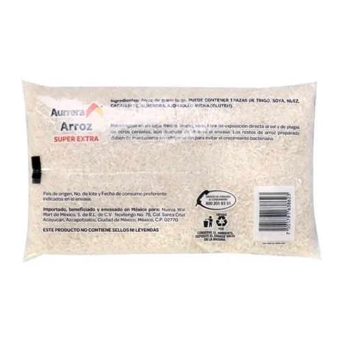 Arroz Aurrera super extra 900 g 5 Arroz AURRERA 900gr