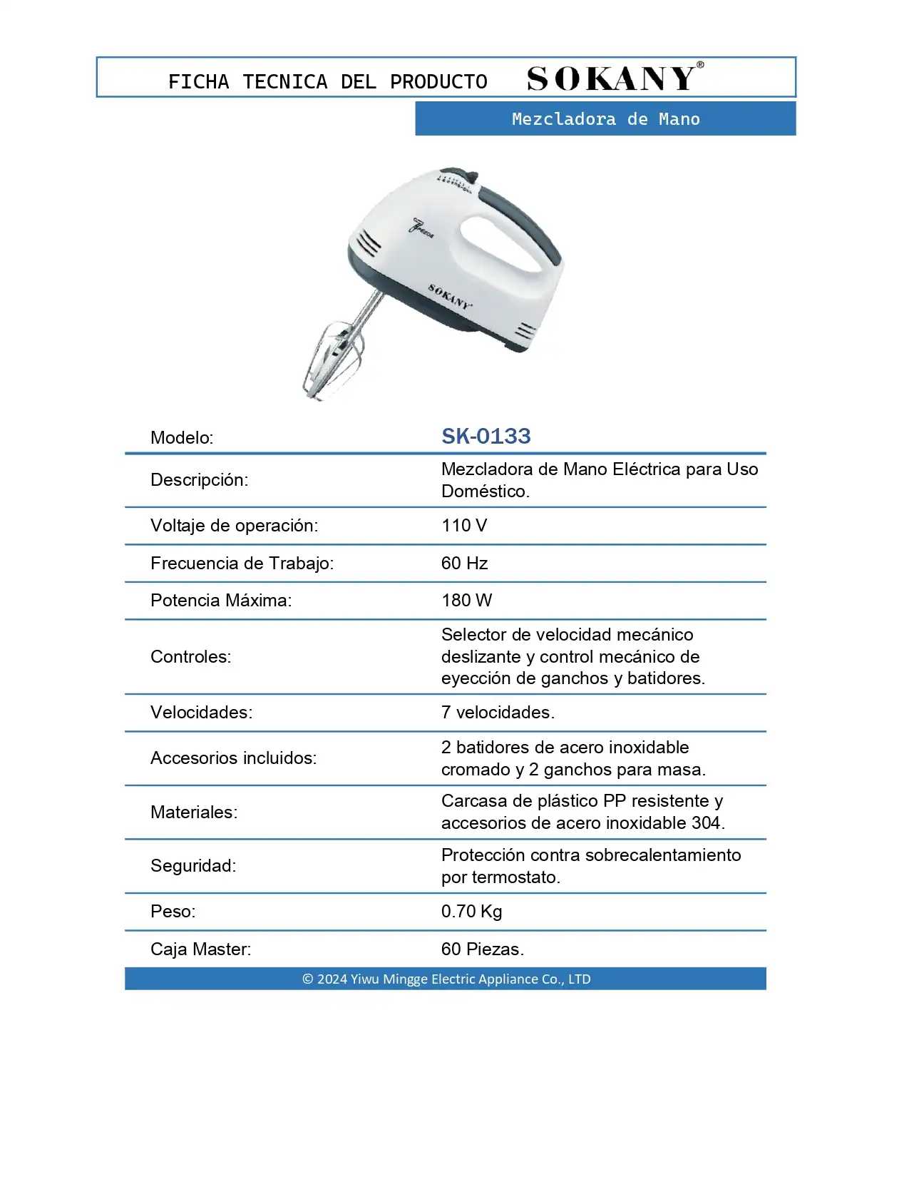 Mezcladora de Mano 3 Mezcladora de Mano - Image 3