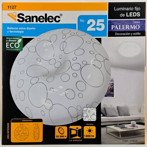 Lampara Led tipo Plafón Redondo modelo PALERMO 2 Lampara Led tipo Plafón Redondo modelo PALERMO - Image 2