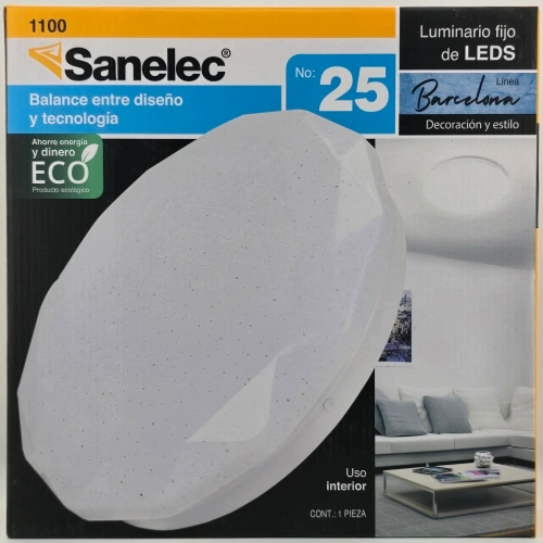 Lampara Led tipo Plafón Redondo modelo BARCELONA 2 Lampara Led tipo Plafón Redondo modelo BARCELONA - Image 2